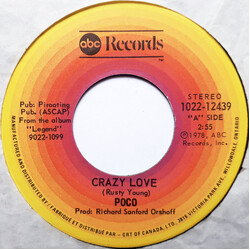 Poco (3) Crazy Love USED VINYL 7INCH 45 RPM SINGLE STEREO