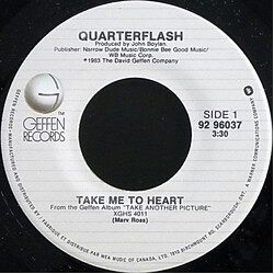 Quarterflash Take Me To Heart USED VINYL 7INCH SINGLE 45 RPM