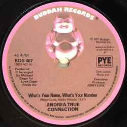Andrea True Connection What's Your Name, What's Your Number USED VINYL 7INCH 45 RPM SINGLE