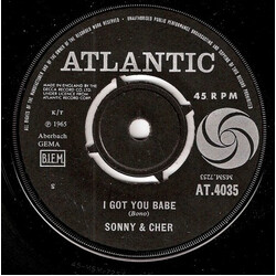 Sonny & Cher I Got You Babe USED VINYL 7INCH 45 RPM SINGLE