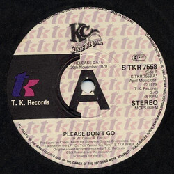 KC & The Sunshine Band Please Don't Go USED VINYL 7INCH SINGLE PROMO 45 RPM