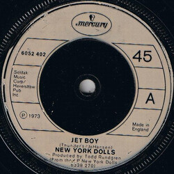 New York Dolls Jet Boy USED VINYL 7INCH 45 RPM SINGLE