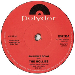 The Hollies Soldier's Song VINYL 7" USED