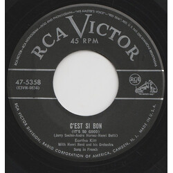 Eartha Kitt / Henri René And His Orchestra C'est Si Bon / African Lullaby USED VINYL 7INCH 45 RPM SINGLE