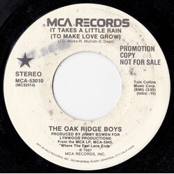 The Oak Ridge Boys It Takes A Little Rain (To Make Love Grow) USED VINYL 7INCH PROMO