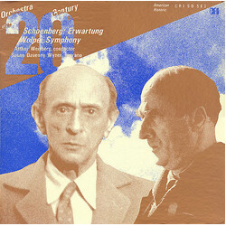 Arnold Schoenberg / Stefan Wolpe / Orchestra Of The 20th Century / Arthur Weisberg / Susan Davenny Wyner Erwartung / Symphony Vinyl LP USED