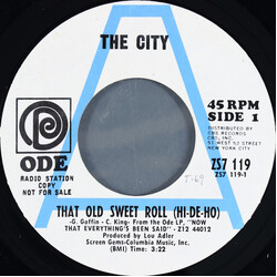 The City That Old Sweet Roll / Why Are You Leaving USED VINYL 7INCH 45 RPM SINGLE PROMO STYRENE