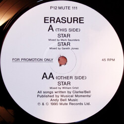 Erasure Star VINYL 12" USED