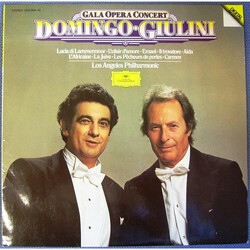 Placido Domingo / Carlo Maria Giulini / Los Angeles Philharmonic Orchestra Gala Opera Concert Vinyl LP USED