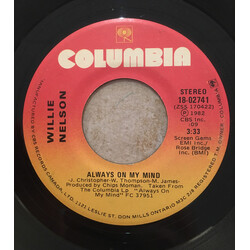 Willie Nelson Always On My Mind / The Party's Over VINYL 7" USED