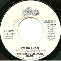 The Gregg Allman Band I'm No Angel USED VINYL 7INCH PROMO 45 RPM
