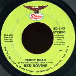 Red Sovine Teddy Bear USED VINYL 7INCH 45 RPM SINGLE STYRENE