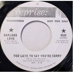 Darlene Love Too Late To Say You're Sorry / If Vinyl 7" USED