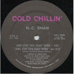MC Shan Jane, Stop This Crazy Thing USED VINYL 12INCH 33 S RPM