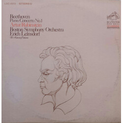 Ludwig van Beethoven / Arthur Rubinstein / Boston Symphony Orchestra / Erich Leinsdorf Piano Concerto No. 1 Vinyl LP USED
