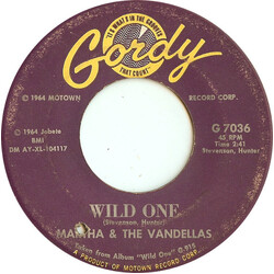 Martha Reeves & The Vandellas Wild One Vinyl 7" USED