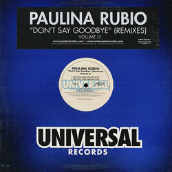 Paulina Rubio Don't Say Goodbye (Remixes) Volume II USED VINYL 12INCH PROMO