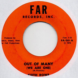 Keith Rowe (2) Out Of Many (We Are One) USED VINYL 7INCH 45 RPM SINGLE