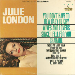Julie London You Don't Have To Be A Baby To Cry Vinyl LP USED