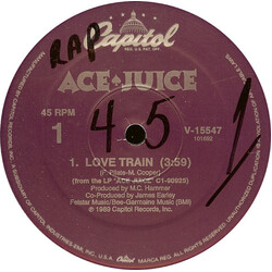 Ace Juice Love Train USED VINYL 12INCH 45 RPM
