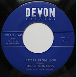 Devonaires (2) Letters From You / Indian Summer USED VINYL 7INCH 45 RPM MONO