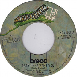 Bread Baby I'm - A Want You USED VINYL 7INCH 45 RPM SINGLE