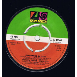 Stephen Stills / Manassas Guaguanco De Vero / Down The Road Vinyl 7" USED