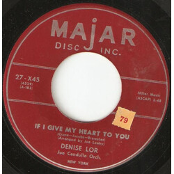 Denise Lor If I Give My Heart To You / Hello Darling USED VINYL 7INCH 45 RPM SINGLE