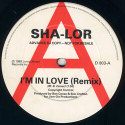 Sha-lor I'm In Love USED VINYL 12INCH 45 RPM PROMO