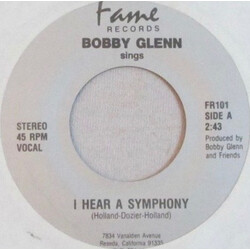 Bobby Glenn I Hear A Symphony USED VINYL 7INCH 45 RPM