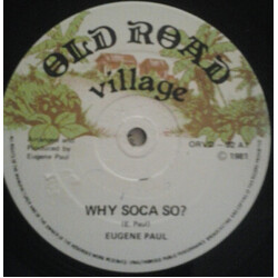 Eugene Paul (2) Why Soca So? USED VINYL 12INCH 45 RPM