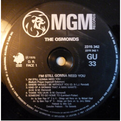The Osmonds I'm Still Gonna Need You Vinyl LP USED