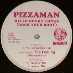 Pizzaman Hello Honky Tonks (Rock Your Body) USED VINYL 12INCH 33 S RPM PROMO