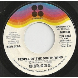 Kansas (2) People Of The Southwind Vinyl 7" USED