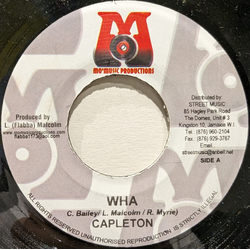 Capleton Wha VINYL 7" USED