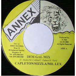 Capleton / Sizzla / Mr. Lexx Dem Gal Mix USED VINYL 7INCH 45 RPM