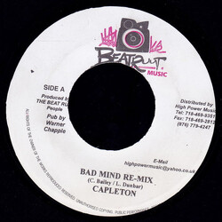 Capleton Bad Mind Re-Mix USED VINYL 7INCH 45 RPM