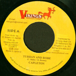Capleton Turban And Robe USED VINYL 7INCH 45 RPM