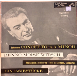 Robert Schumann / Benno Moiseiwitsch / Philharmonia Orchestra / Otto Ackermann Concerto In A Minor, Fantasiestucke Vinyl LP USED