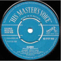 Danny Williams Jeannie / It Might As Well Be Spring Vinyl 7" USED