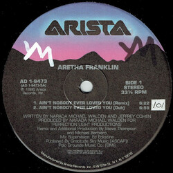 Aretha Franklin Ain't Nobody Ever Loved You VINYL 12" USED