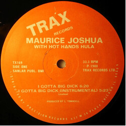 Maurice Joshua / Hula I Gotta Big Dick USED VINYL 12INCH 33 S RPM