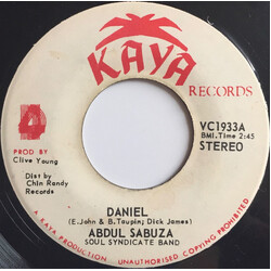 Abdul Sabuza / The Soul Syndicate Daniel USED VINYL 7INCH 45 RPM