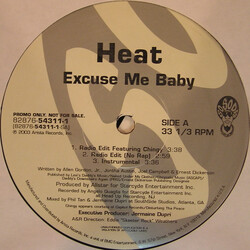 Heat (20) Excuse Me Baby USED VINYL 12INCH 33 S RPM PROMO