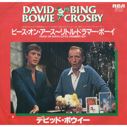 David Bowie / Bing Crosby Peace On Earth / Little Drummer Boy USED VINYL 7INCH 45 RPM SINGLE PROMO STEREO MONO