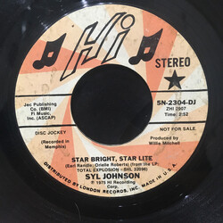 Syl Johnson Star Bright, Star Lite USED VINYL 7INCH 45 RPM PROMO