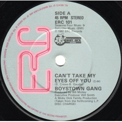 Boys Town Gang Can't Take My Eyes Off You Vinyl 7" USED