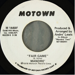 Mandré Fair Game USED VINYL 7INCH 45 RPM PROMO