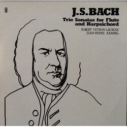 Johann Sebastian Bach / Robert Veyron-Lacroix / Jean-Pierre Rampal Trio Sonatas For Flute And Harpsichord Vinyl LP USED
