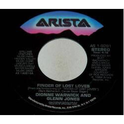 Dionne Warwick / Glenn Jones Finder Of Lost Loves USED VINYL 7INCH 45 RPM SINGLE
